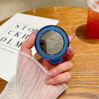 Mirror Phone Magnetic with Glitter Stand