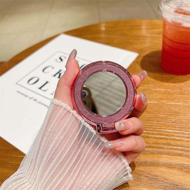 Mirror Phone Magnetic with Glitter Stand