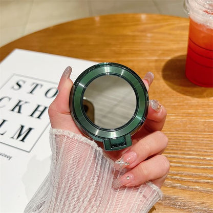 Mirror with Alloy Magnetic Phone Stand
