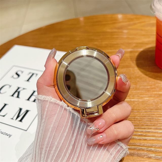 Mirror with Alloy Magnetic Phone Stand