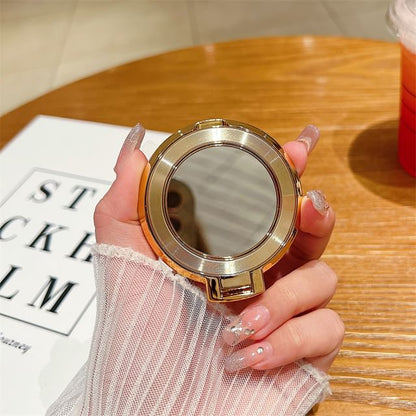 Mirror with Alloy Magnetic Phone Stand