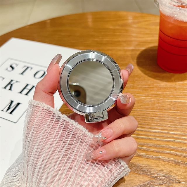 Mirror with Alloy Magnetic Phone Stand