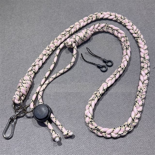 Braided with Strap Pad Lanyard and Phone
