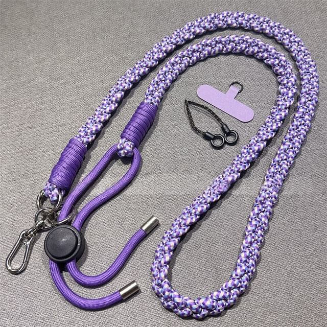 Braided with Strap Pad Lanyard and Phone