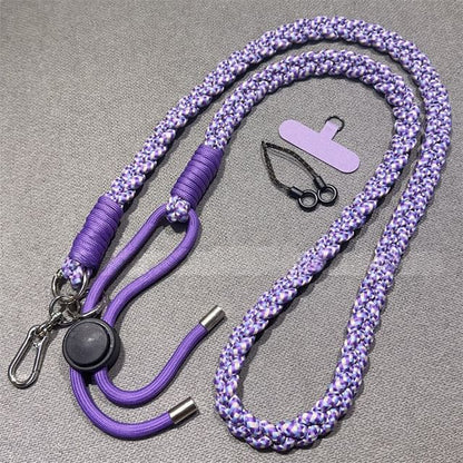 Braided with Strap Pad Lanyard and Phone