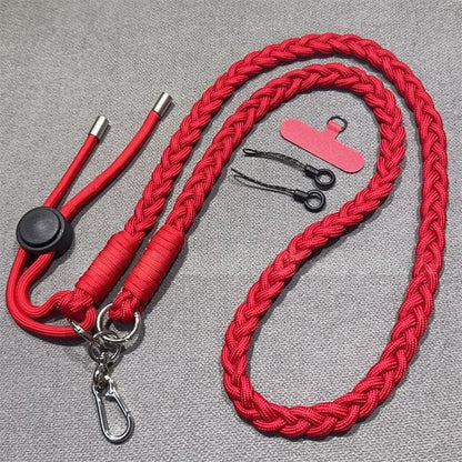 Braided with Strap Pad Lanyard and Phone