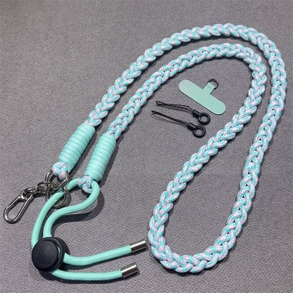 Braided with Strap Pad Lanyard and Phone