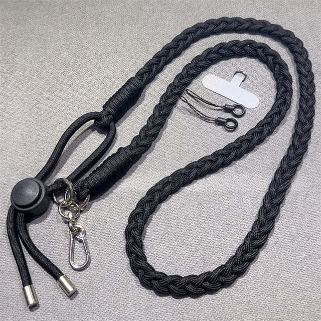 Braided with Strap Pad Lanyard and Phone