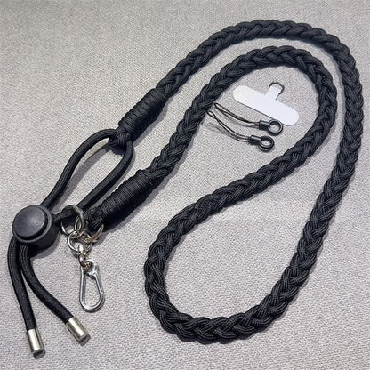 Braided with Strap Pad Lanyard and Phone
