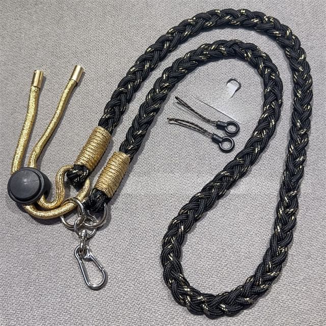 Braided with Strap Pad Lanyard and Phone