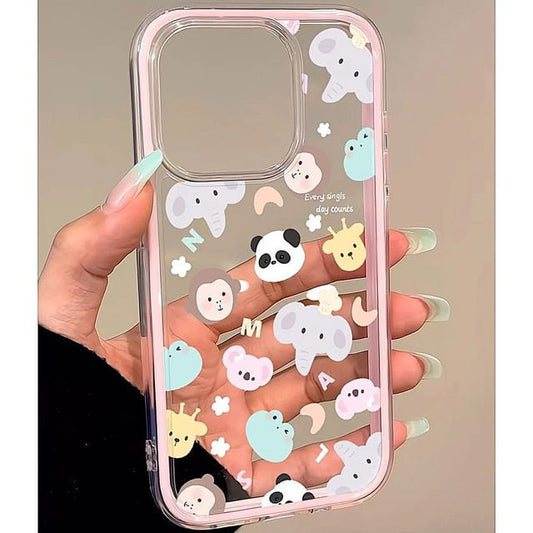 Case Transparent Animal Phone