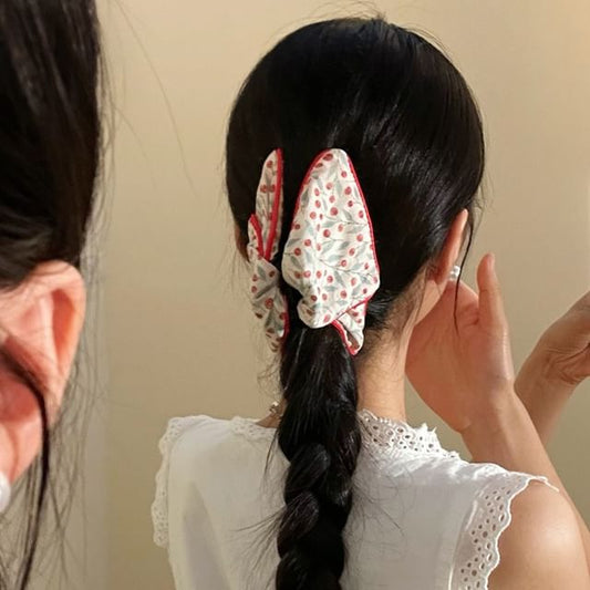 Fabric Print Claw Floral Hair