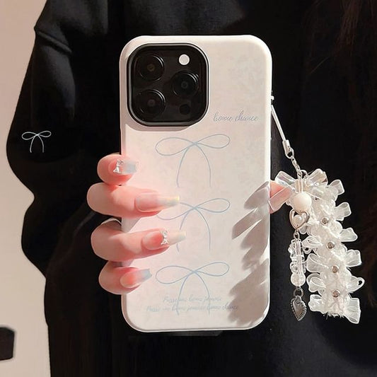 Lace Case Phone Charm Set Bow /