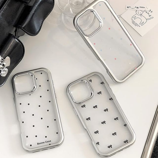 Dot / Bow Phone Polka Case