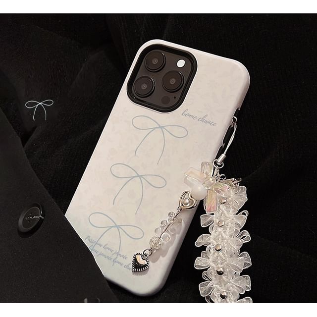 Lace Case Phone Charm Set Bow /