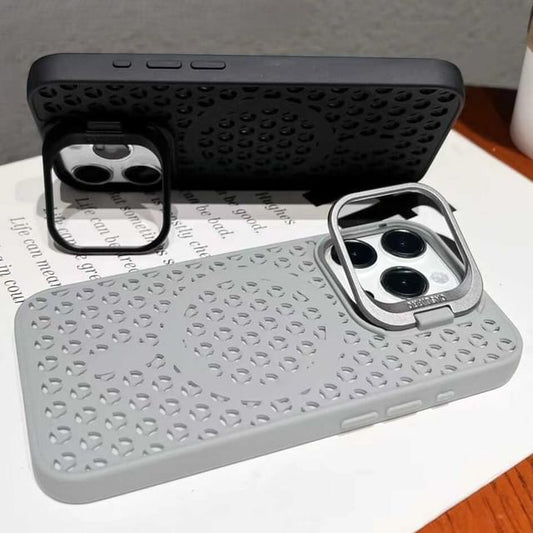 MagSafe) (Compatible Perforated Magnetic Plain Case Phone with