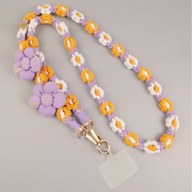 Lanyard Flower with Pad Phone