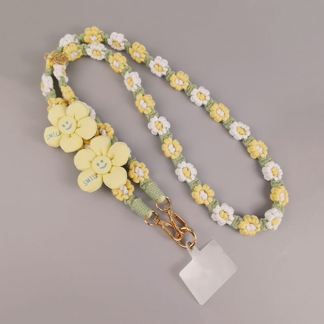 Lanyard Flower with Pad Phone