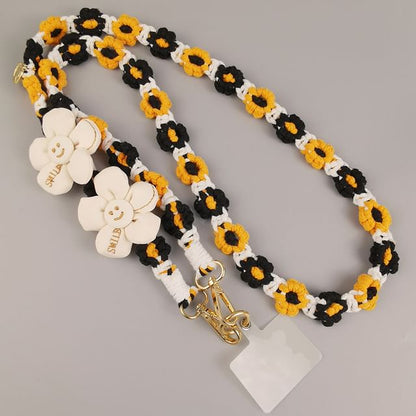 Lanyard Flower with Pad Phone