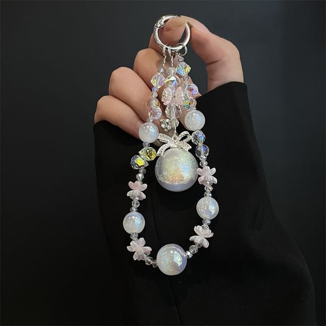 Faux Pad with Lanyard Phone Pearl