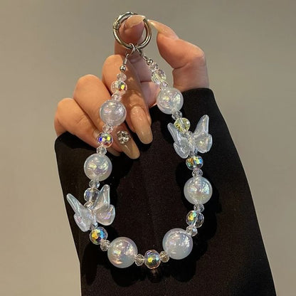 Lanyard Phone Beaded Butterfly