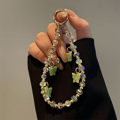 Phone Butterfly Lanyard Beaded