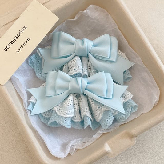 Hair Set / Bow Clip Lace