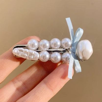 Set Clip Hair Pearl / Faux