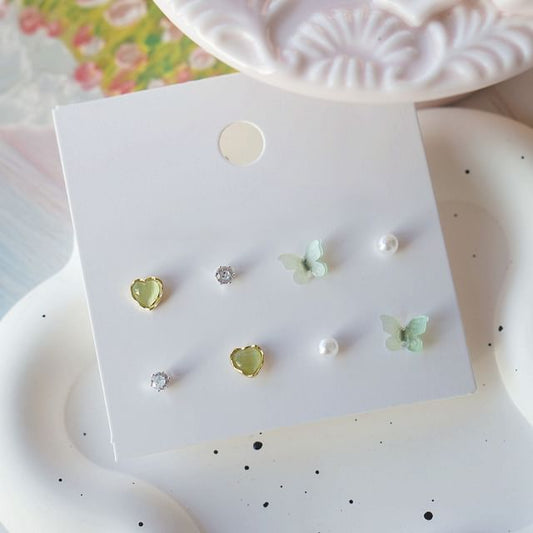 Earring Butterfly Stud Set