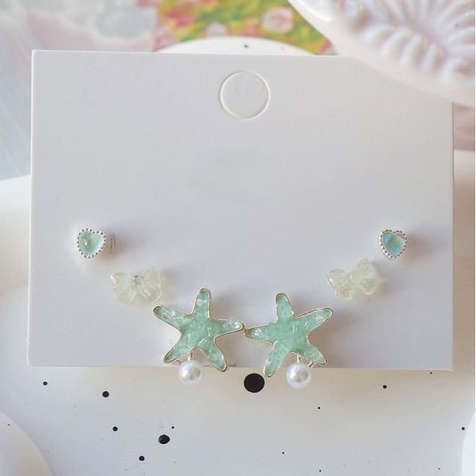 Starfish Earring Set Stud