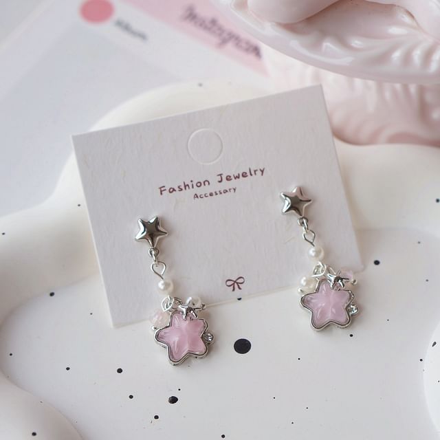 Star / Clip Earring On Dangle