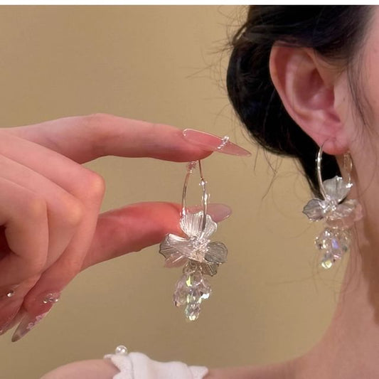 Hoop Floral Earring
