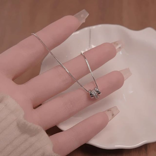 CZ Hoop Necklace