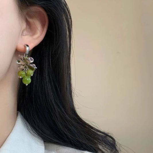 Earring Dangle Grape