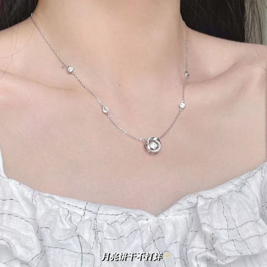 Twisted CZ Necklace