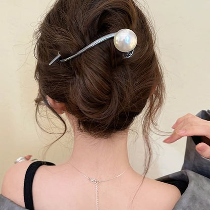 Clip Faux Hair Pearl