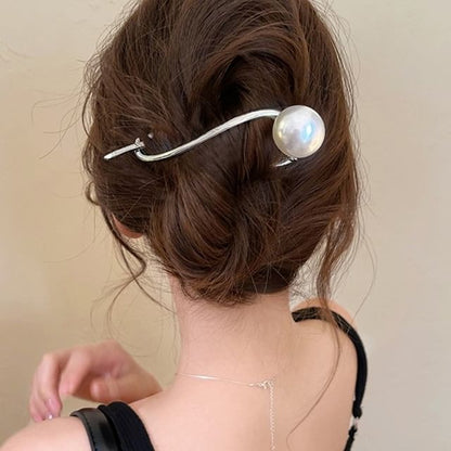 Clip Faux Hair Pearl