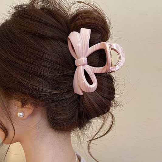 Clip Hair Bow Acrylic Claw