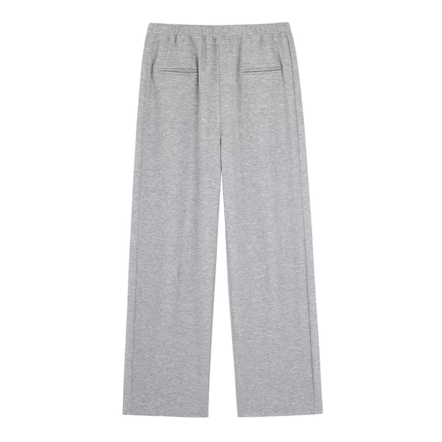 High Waist Plain Wide Leg Sweatpants