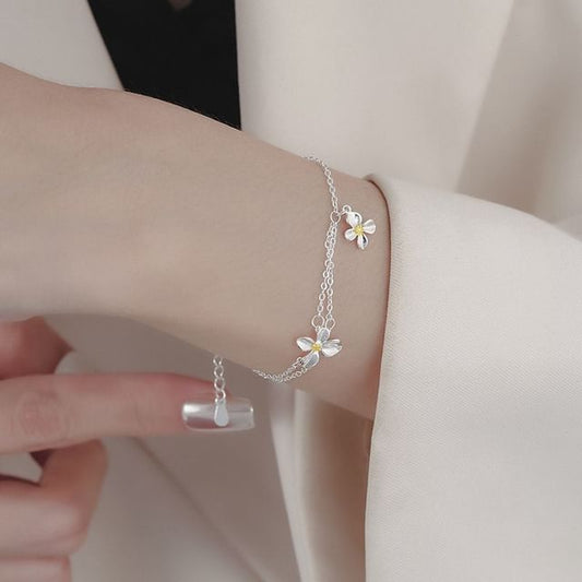 Layered Bracelet Flower