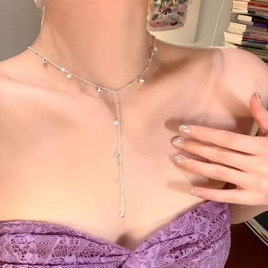 Lariat Necklace Bead Chain Station