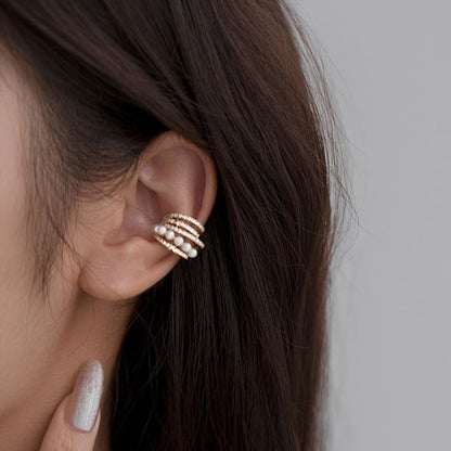 Cuff Ear Faux Pearl