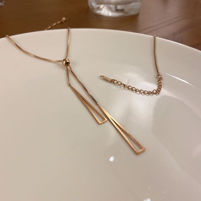 Pendant Necklace Triangle