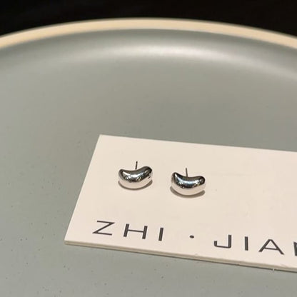 Stud Sterling Bean 925 Silver Earring