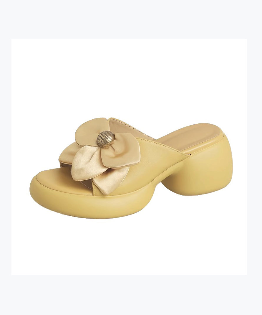 Yellow Boutique Vielseitige Sandalen mit klobigem Absatz und Peep Toe, XC1014