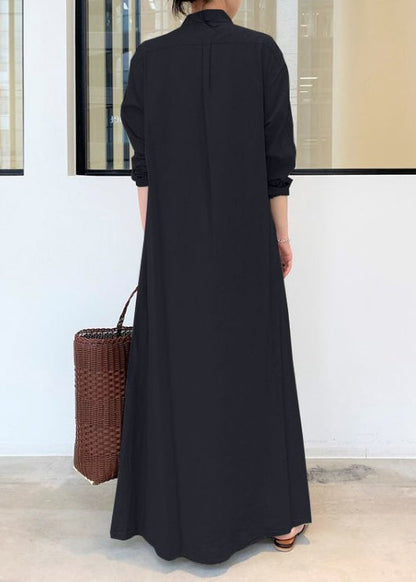 Army Robe Green Dresses Oversized Vintage Cotton Spring