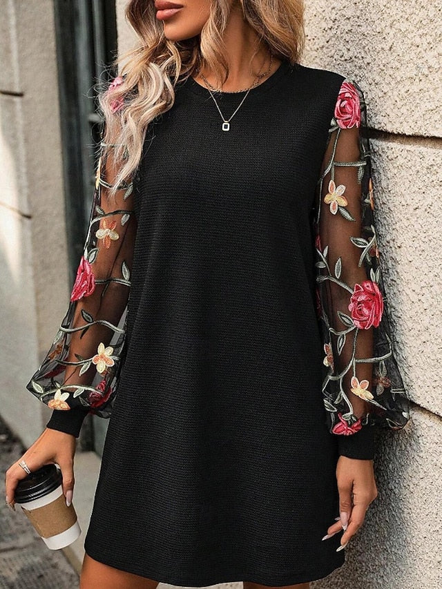 Women's Mini Dress Casual Dress T Shirt Dress Tee Dress