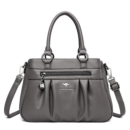 PU Women's Leather Daily Handbag Holiday Boston Bag Zipper