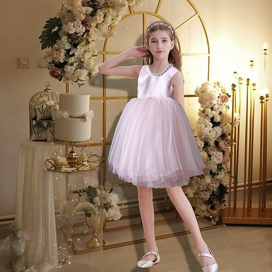 Wedding Party Flower Dress Girls' Princess Girl