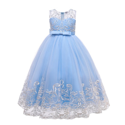 Girls' Dress Christening Sleeveless Flower Wedding Kids